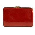 Louis Vuitton Red Vernis Kisslock Wallet Patent #3246 by Bolt Boutique