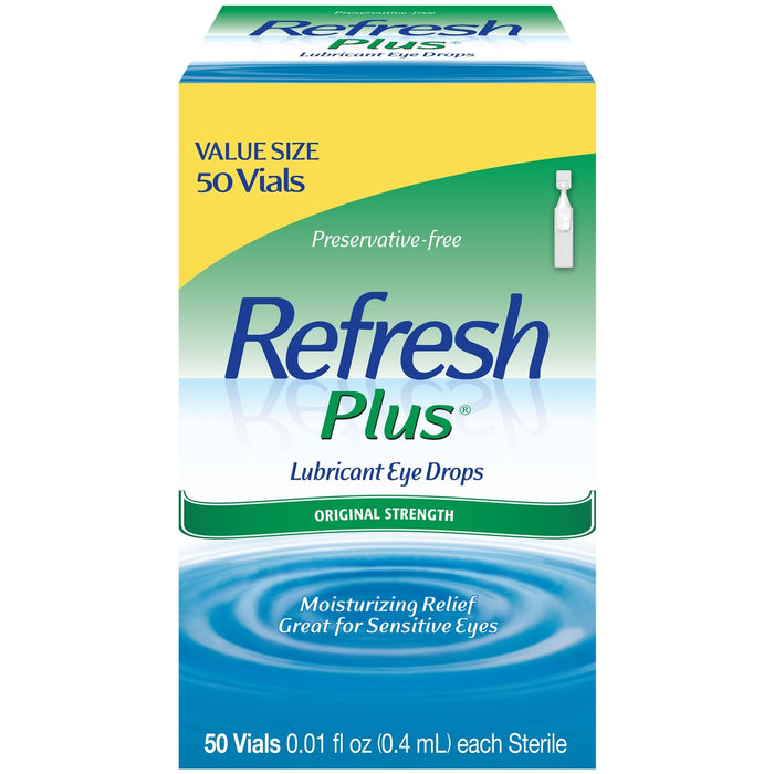 Refresh® Plus Lubricant Eye Drops – Preservative-Free Single-Use Containers (Value Size) by Pasteur Pharmacy