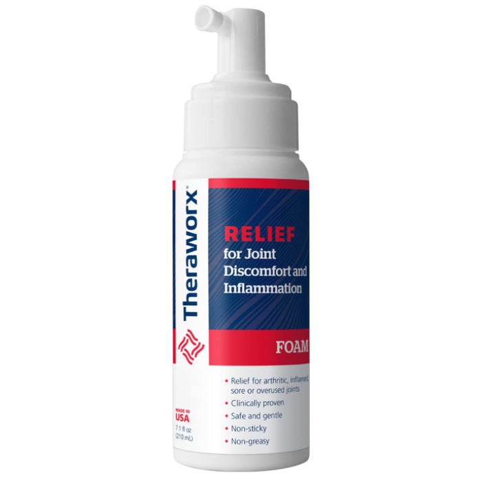 Theraworx Relief Joint Discomfort & Inflammation Foam 7.1 Oz by Pasteur Pharmacy
