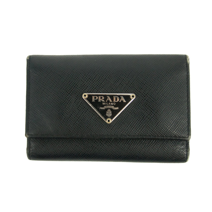 Prada Saffiano Leather Black Key Holder #3255 by Bolt Boutique