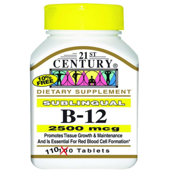 21st Century Vitamin B-12 2500 Mcg 110Ct by Pasteur Pharmacy