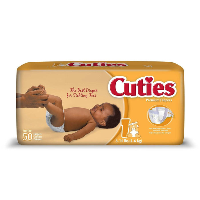 First Quality Cuties® Baby Diapers – Size 1 (8-14 lbs / 4-6 kg), 50 Count by Pasteur Pharmacy