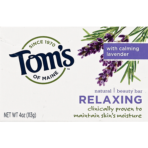 Tom's of Maine Relaxing Natural Beauty Bar Soap 4 Oz by Pasteur Pharmacy