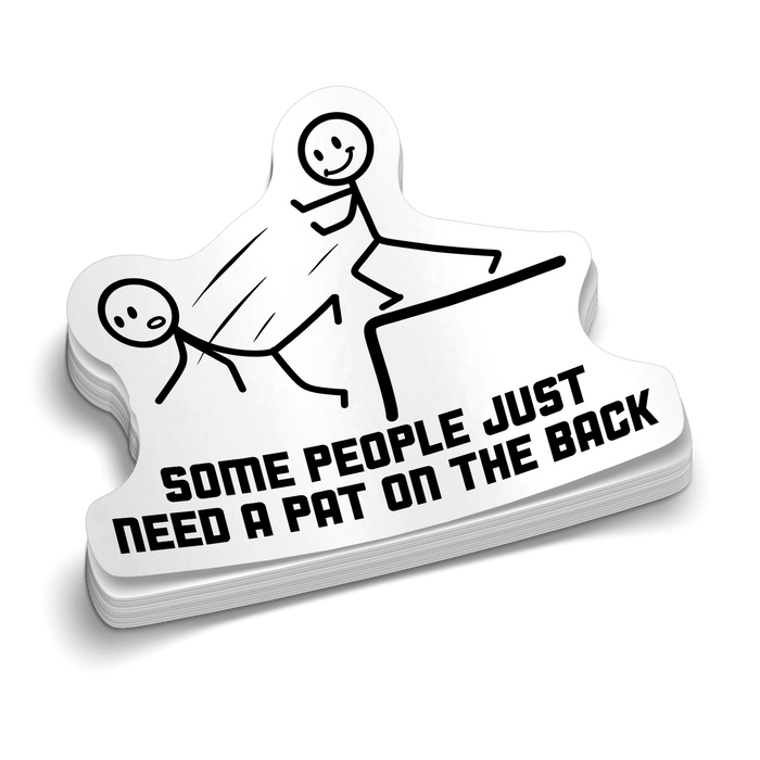 Pat On The Back - Hard Hat Decal by Armed American Supply