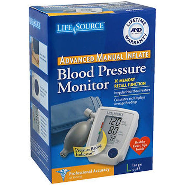 LifeSource Bpm Advanced Manual W Large Cuff Ua 705 Vl by Pasteur Pharmacy