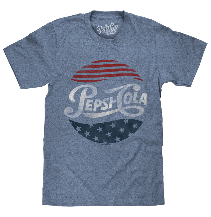 Patriotic Pepsi Cola T-Shirt - Blue by Tee Luv