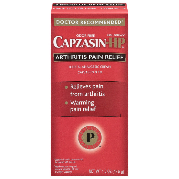 Capzasin High Potency Arthritis Pain Relief Creme 1.5 Ounce Tube Flex Package by Pasteur Pharmacy