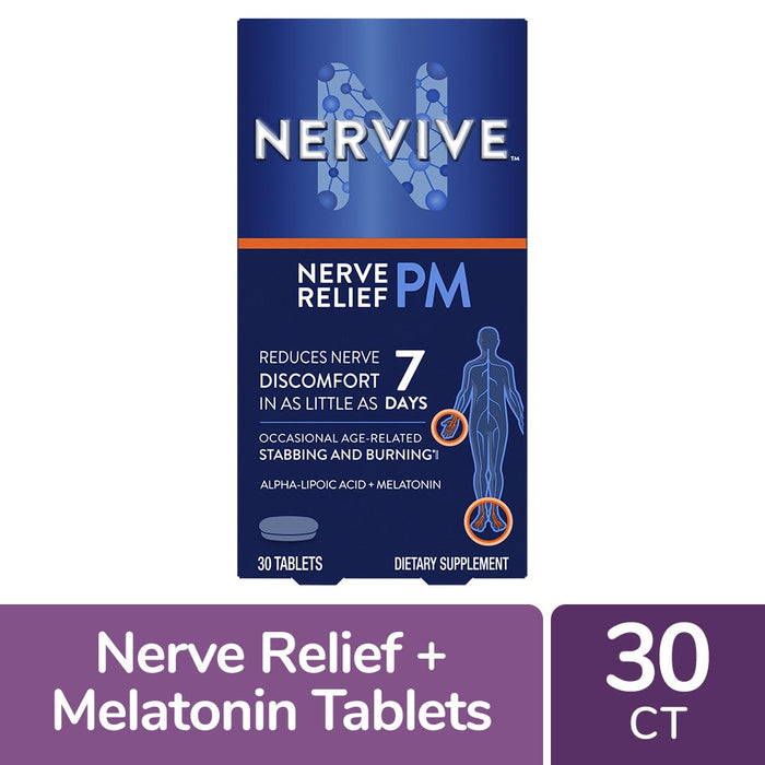 Nervive Nerve Relief PM Tablets 30ct by Pasteur Pharmacy