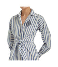 Lauren Ralph Lauren Striped Cotton Broadcloth Shirtdress by Vanessa Jane