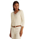 Lauren Ralph Lauren Lace-Trim Henley Top by Vanessa Jane