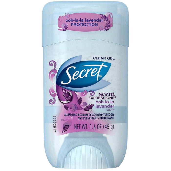 Secret Antiperspirant/Deodorant, Luxe Lavender, Clear Gel by Pasteur Pharmacy