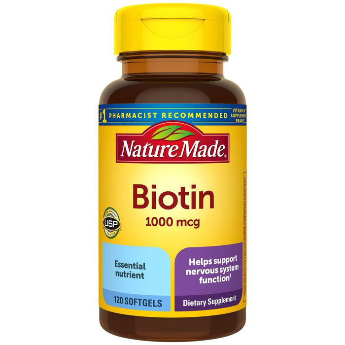 Nature Made Biotin 1000 Mcg Softgels - 120ct by Pasteur Pharmacy