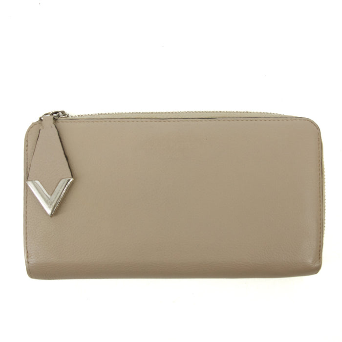Louis Vuiton Grey Leather V Zip Around Wallet #3292 by Bolt Boutique