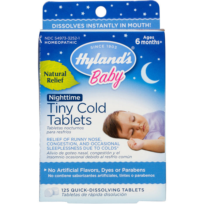 Hyland's Children's Baby Nighttime Tiny Cold Tablets - 125ct by Pasteur Pharmacy