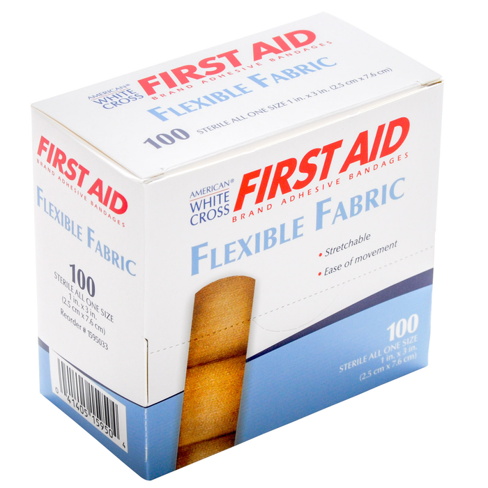 Dukal Bandage Flexible Fabric White Cross Brand 1x3 by Pasteur Pharmacy