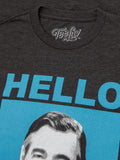 Mister Rogers "Hello Neighbor" T-Shirt - Gray by Tee Luv
