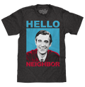 Mister Rogers "Hello Neighbor" T-Shirt - Gray by Tee Luv