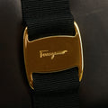 Salvatore Ferragamo Black Leather Bifold Long Wallet #3295 by Bolt Boutique