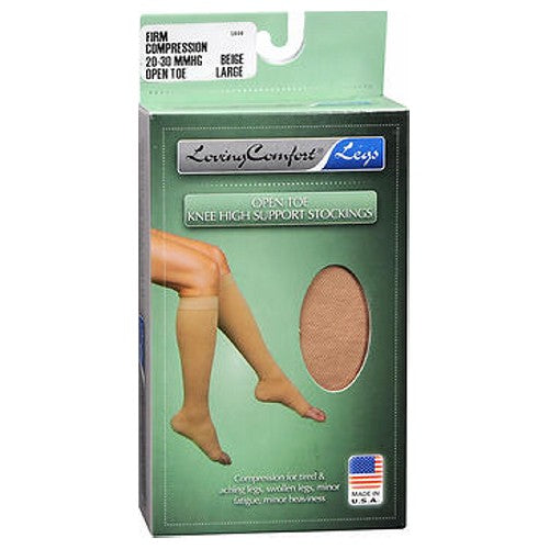 Scott Specialties Loving Comfort Knee-High Compression Hose - Beige - Large by Pasteur Pharmacy