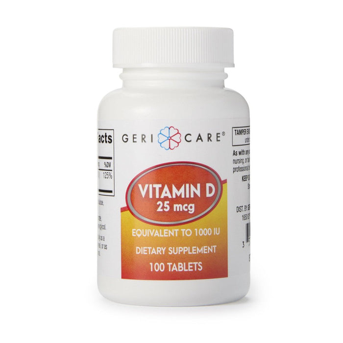 McKesson Brand Geri-Care Vitamin D Tablet 876-01-GCP 1 Bottle, 100 Per Bottle by Pasteur Pharmacy