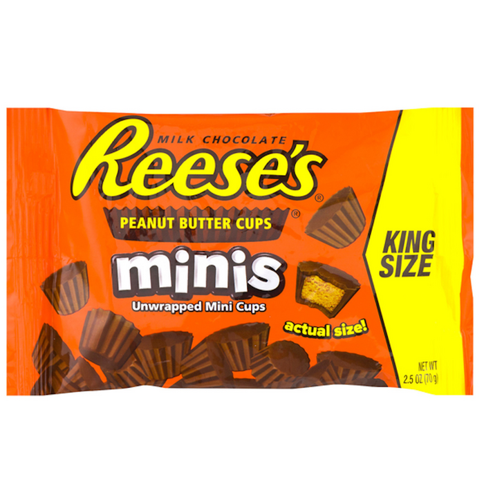 Reese's Minis Milk Chocolate Peanut Butter Cups – King Size (2.5 oz) by Pasteur Pharmacy