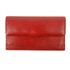 Louis Vuitton Red Epi Leather Internaitonal Trifold Long Wallet #3297