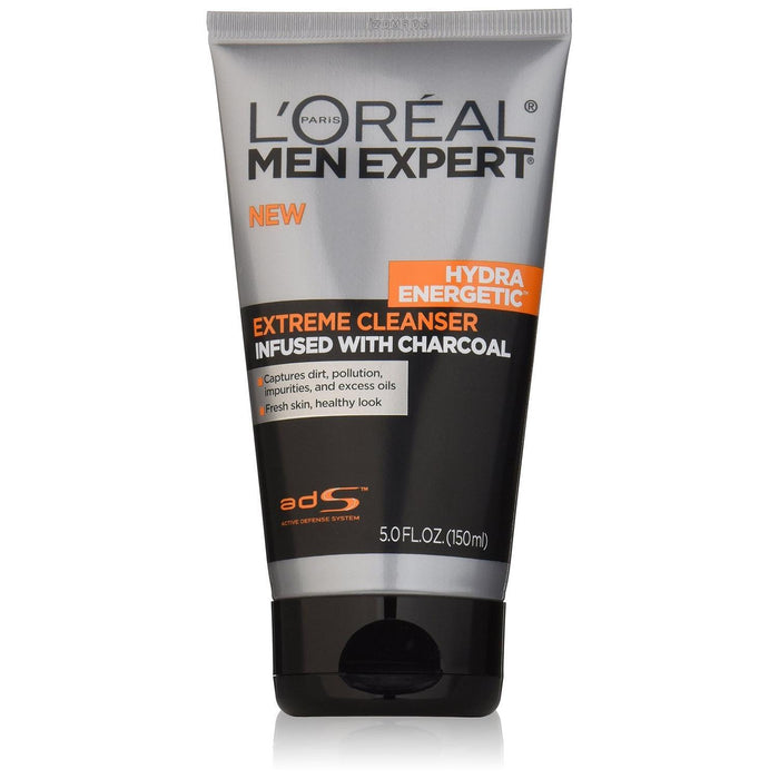 L'Oréal L'Oreal Paris Skincare Men Expert Hydra Energetic Facial Cleanser With Charcoal For Daily Face Washing 5 Fl. Oz by Pasteur Pharmacy