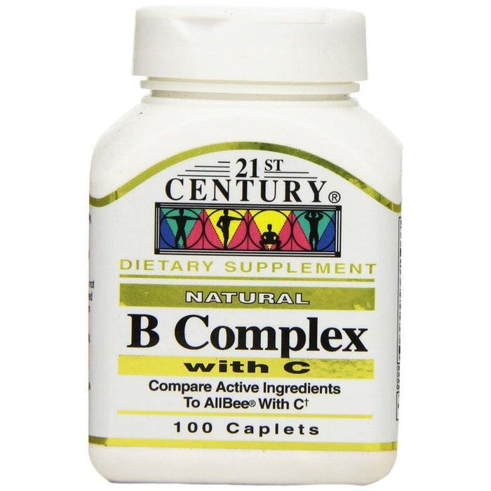21st Century B Complex Plus Vitamin C - 100 Tablets by Pasteur Pharmacy