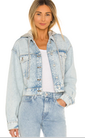 Free People Womens Brando Denim Jacket, Size Small by Vanessa Jane
