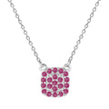 Ruby Encrusted Pendant Necklace by Fine Color Jewels
