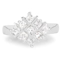 1.08 Carat Genuine White Sapphire .925 Sterling Silver Ring by Bids.com