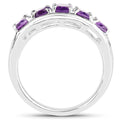 1.70 Carat Genuine Amethyst .925 Sterling Silver Ring by Bids.com