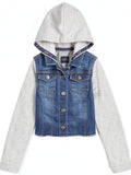 Tommy Hilfiger Toddler Girls Mixed-Media Hooded Jacket, Size 2T by Vanessa Jane