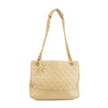 Chanel Beige Timeless Matelasse Lambskin Shoulder Bag #3303 by Bolt Boutique