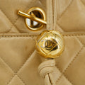 Chanel Beige Timeless Matelasse Lambskin Shoulder Bag #3303 by Bolt Boutique
