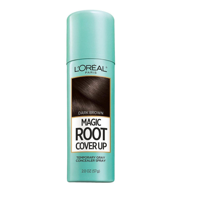 L'Oreal Paris Magic Root Cover Up Temporary Gray Concealer Spray, Dark Brown - 2 oz by Pasteur Pharmacy