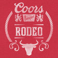 Coors Banquet Rodeo Bull Logo T-Shirt - Red by Tee Luv
