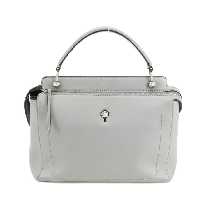 Fendi DotCom Leather Satchel Light Blue 2Way Shoulder Bag #3309 by Bolt Boutique