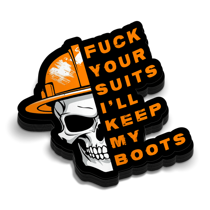 Keep My Boots Hard Hat Decal by Armed American Supply