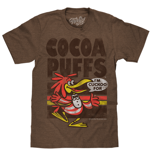 "I'm Cuckoo For Cocoa Puffs" T-shirt - Brown by Tee Luv