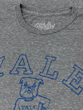Yale University Bulldogs Logo T-Shirt - Gray by Tee Luv