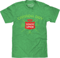 Vintage Faded Canada Dry Ginger Ale T-Shirt - Heather Kelly Green by Tee Luv