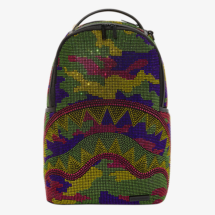 Sprayground Trippy Trinity Camo Crystal DLXSF Backpack B5455 by I-Max Fashions