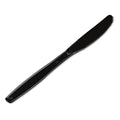 Dixie Plastic Cutlery, Heavyweight Knives, Black, 1,000/Carton