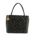 Chanel Matelasse Black Lambskin Medallian Reprint Shoulder Bag #3318 by Bolt Boutique