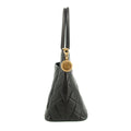 Chanel Matelasse Black Lambskin Medallian Reprint Shoulder Bag #3318 by Bolt Boutique