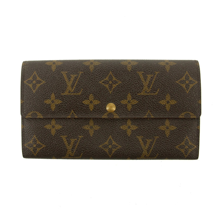 Louis Vuitton Monogram Canvas Portefeuille Sarah Wallet #3316 by Bolt Boutique