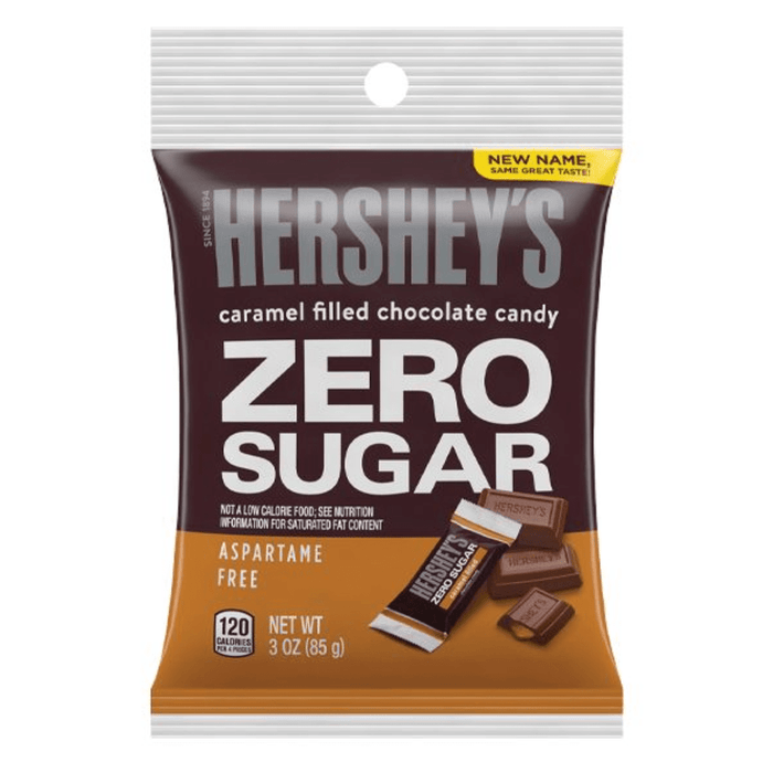 Hershey's Zero Sugar Caramel Filled Chocolate Candy – 3 oz Bag by Pasteur Pharmacy