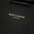 Saint Laurent Shopping Tote Bag in Calfskin Black Leather #3319 by Bolt Boutique