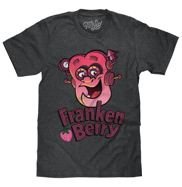 Franken Berry T-Shirt - Charcoal Gray by Tee Luv